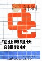 企业班组长培训教材 1988.03 PDF电子版封面 7226001403 甘肃省总工会、职工教育委员会、企业管理协会联合编写组编写