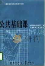 公共基础课教学大纲   1997  PDF电子版封面  7810490915  财政部教材编审委员会编 