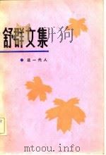 舒群文集  第4卷  这一代人（1982 PDF版）