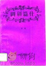 调研篇什 1996 PDF电子版封面 7228041356 张伦著