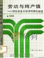 劳动与纯产值 对社会主义经济的理论叙述 1989 PDF电子版封面 7222003703 张荐华著