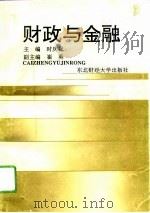 财政与金融   1994  PDF电子版封面  7810059211  时庆祝主编 
