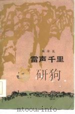 雷声千里   1985  PDF电子版封面  10019·3777  延泽民著 