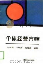 个体经营方略 1993 PDF电子版封面 7501725306 吉午晨等编著