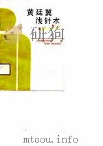 黄廷翼浅针术 1991 PDF电子版封面 7533504259 黄之光著