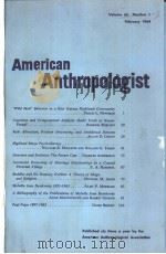 AMERICANANTHRO-POLOCIST VOL.66 NO1-6 1964 (共两本) PDF电子版封面