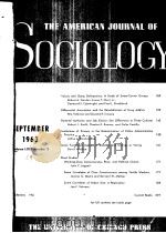 THEAMERICANJOURNALOFSOCIOL-OGY  VOL.69  NO2-6  1963-64（ PDF版）