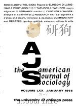 THEAMERICANJOURNALOFSOCIOL-OGY  VOL.74  NO1-6  1964-65（ PDF版）