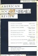 AMERICANSOCIOLOG-ICALREVIEW VOL.24No1-31959     PDF电子版封面     