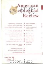 AMERICANSOCIOLOG-ICALREVIEW  VOL.26  NO1-6  1961  (共两本)（ PDF版）