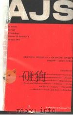 AMERICAN JOURNAL OF SOCIOLOGY VOL.78 NO.4-5 1973 PDF电子版封面