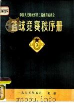 中国人民解放军第三届体育运动会篮球竞赛秩序册 PDF电子版封面