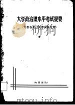 大学政治课水平考试提要  专供各类过关考试复习用     PDF电子版封面     
