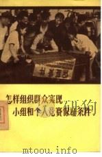 怎样组织群众实现小组和个人竞赛保证条件（1956 PDF版）