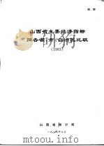 山西省主要经济指标同各省、市、自治区比较  1983（1984 PDF版）