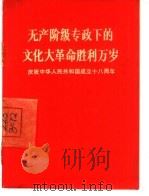 无产阶级专政下的文化大革命胜利万岁 庆祝中华人民共和国成立十八周年 1967 PDF电子版封面 人民出版社编辑