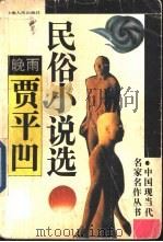 晚雨  贾平凹民俗小说（1992 PDF版）