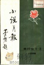小说月报 第19卷 第1-3号 1928 1983 PDF电子版封面 10201·3:13(1) 茅盾主编