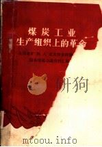 煤炭工业生产组织上的革命  全国煤矿“四、八”交叉作业经验交流阳泉现场会议资料汇编   1960  PDF电子版封面    煤炭工业部生产司编 