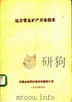 地方常见矿产开采技术（1985 PDF版）