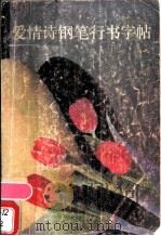爱情诗钢笔行书字帖 1989 PDF电子版封面 7213003895 杨载仁,项春晖等写