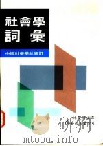 社会学词汇 1991 PDF电子版封面 9579464715 林义男编译