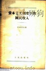 资本主义制度下的国民收入   1955  PDF电子版封面    （苏）巴利采夫（А.Пальцев）著；陈东旭译 