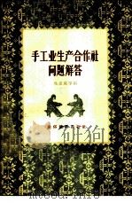 手工业生产合作社问题解答 1956 PDF电子版封面 姚忠斌等编