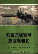 苏联怎样实现农业集体化 1954 PDF电子版封面 徐旭编著