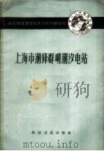上海市潮锋群明潮汐电站 1958 PDF电子版封面 上海水力发电设计院编