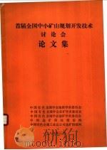 首届全国中小矿山规划开发技术讨论会论文集（ PDF版）
