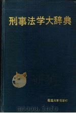 刑事法学大辞典 1989 PDF电子版封面 7563401768 孙膺杰,吴振兴主编