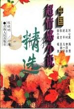 中国超情感小说精选 1995 PDF电子版封面 7225010875 陈晓明选编