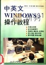 中英文Windows 3.1操作教程 1995 PDF电子版封面 7562410372 穆安民,朱文嘉编著