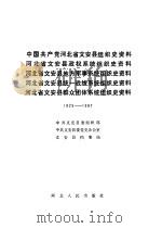 中国共产党河北省文安县组织史资料  1925-1987   1990  PDF电子版封面  7202007517  中共文安县委组织部等编 