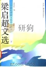 梁启超文选  下集   1992  PDF电子版封面  7504315753  梁启超著；夏晓虹编 