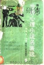 世界心理小说名著选 德奥部分 1 1992 PDF电子版封面 7221029482 柳鸣九主编;韩耀成选编