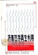 沥青热拌再生利用 1988 PDF电子版封面 15040·1916 美国地沥青协会著;唐质勇译