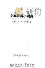 文案百科小词典   1989  PDF电子版封面  7538404678  郑志宁等编 