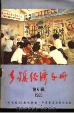 乡镇经济手册  1985第6辑   1985  PDF电子版封面  4271·094  《财贸经济》编辑部编 