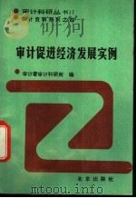审计促进经济发展实例   1992  PDF电子版封面  720018880  审计署审计科研所编 