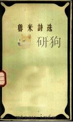 鲁米诗选 1958 PDF电子版封面 10019·1040 (波斯)鲁米著;宋兆霖译