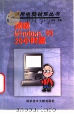 顶级Windows 95 20小时通 1997 PDF电子版封面 7502328815 钟合主编;王建国,傅德政,肖建华等编