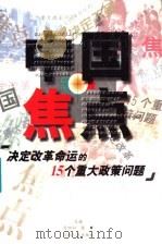 中国焦点 决定改革命运的15个重大政策问题 1998 PDF电子版封面 7210020292 肖四如,张宇主编