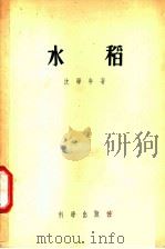 水稻   1955  PDF电子版封面  16031·20  沈学年著 