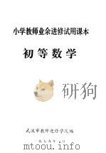 小学教师业余进修试用课本  初等数学（ PDF版）