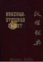 汉维词典 试编本 PDF电子版封面