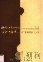 现代化与文化选择 国门开放后的文化冲突 1998 PDF电子版封面 7210018018 干春松著
