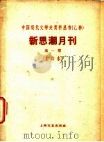 新思潮月刊 第1期 影印本 资本主义的运动法则 PDF电子版封面 10078·1674 王昂