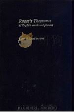 Rogets Thesaurus of English words and Phrases PDF电子版封面